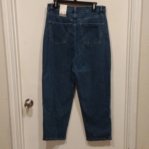 NWT Style & Co Shadow Wash Color Block Ankle Mom Jeans Sz 10-Casual Y2K Loose - Picture 5 of 8
